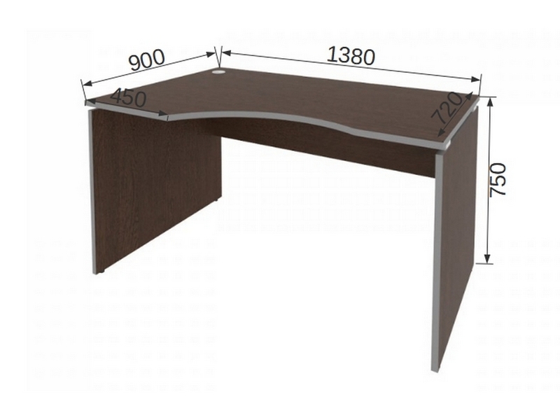 Офисная мебель STYLE Стол эргономичный левый Л.СА – 2 Л