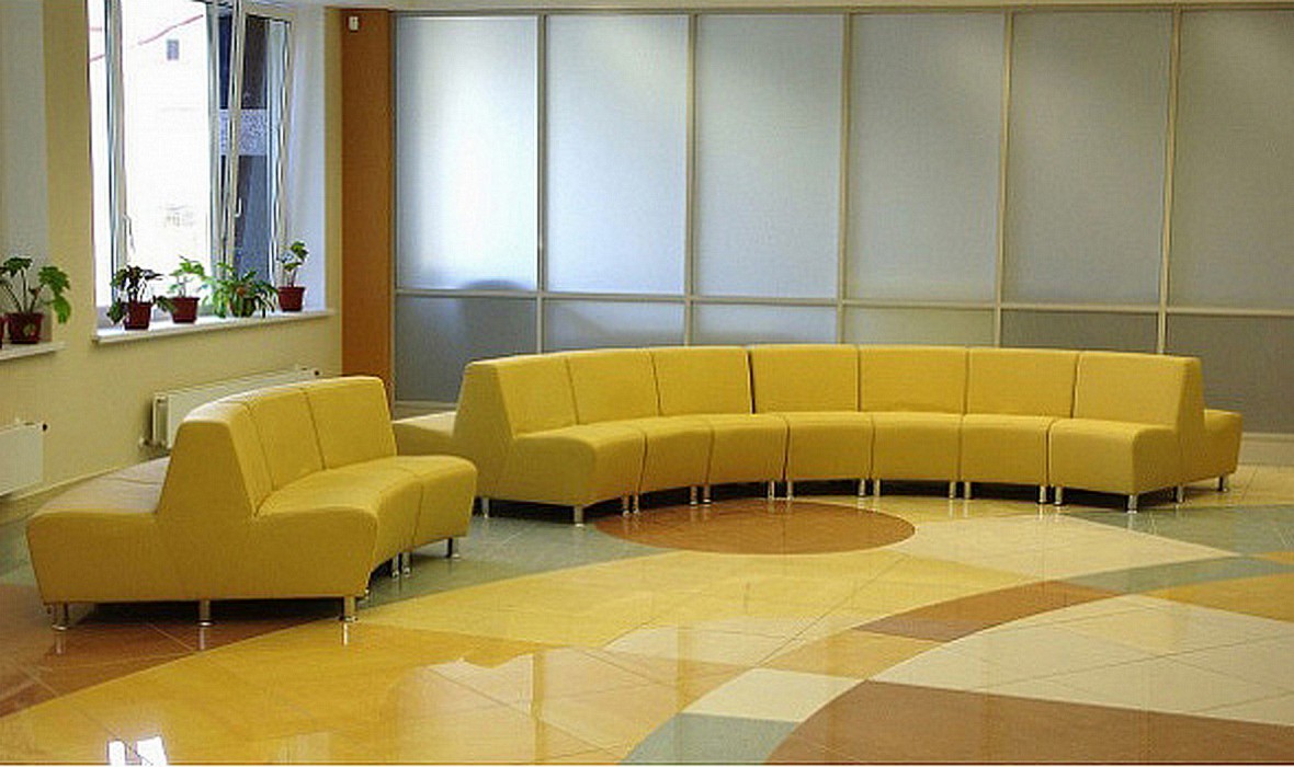 2-местный офисный диван Интер хром - вид 10