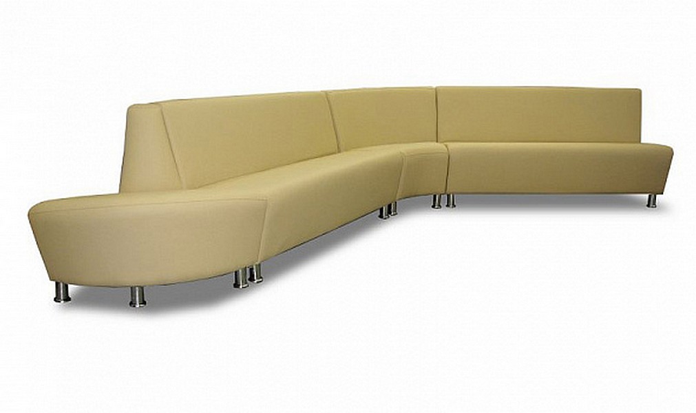 2-местный офисный диван Интер хром - вид 11