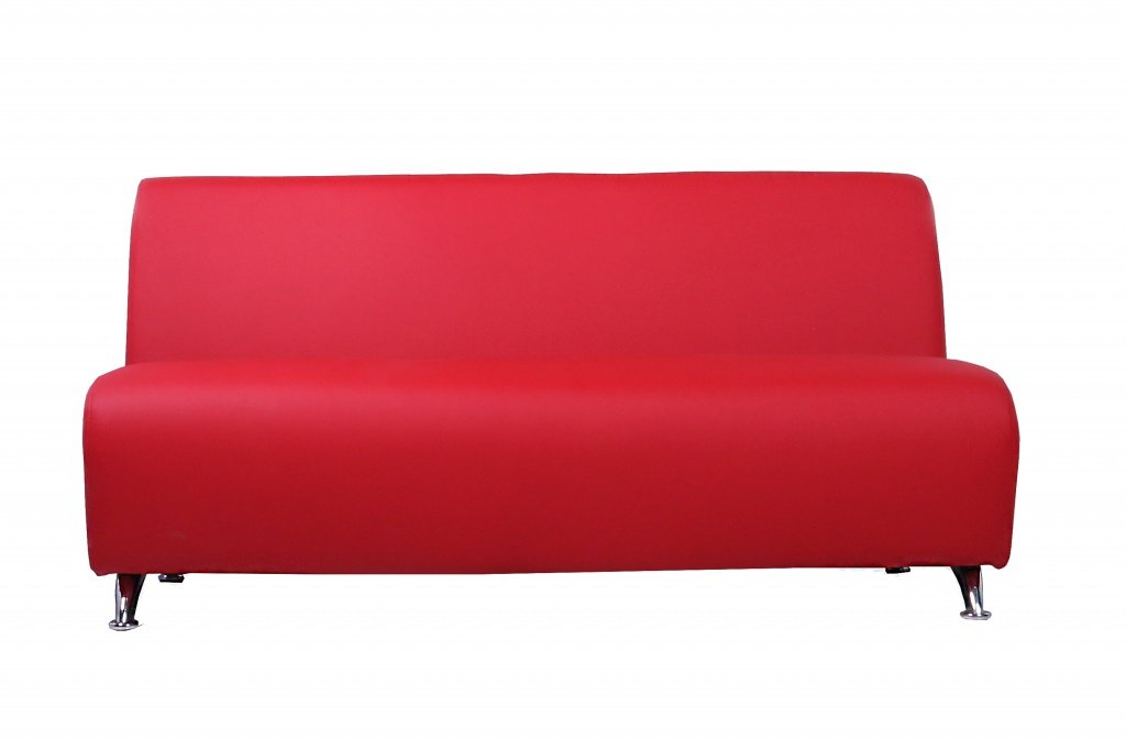 2-местный офисный диван Интер хром - вид 4