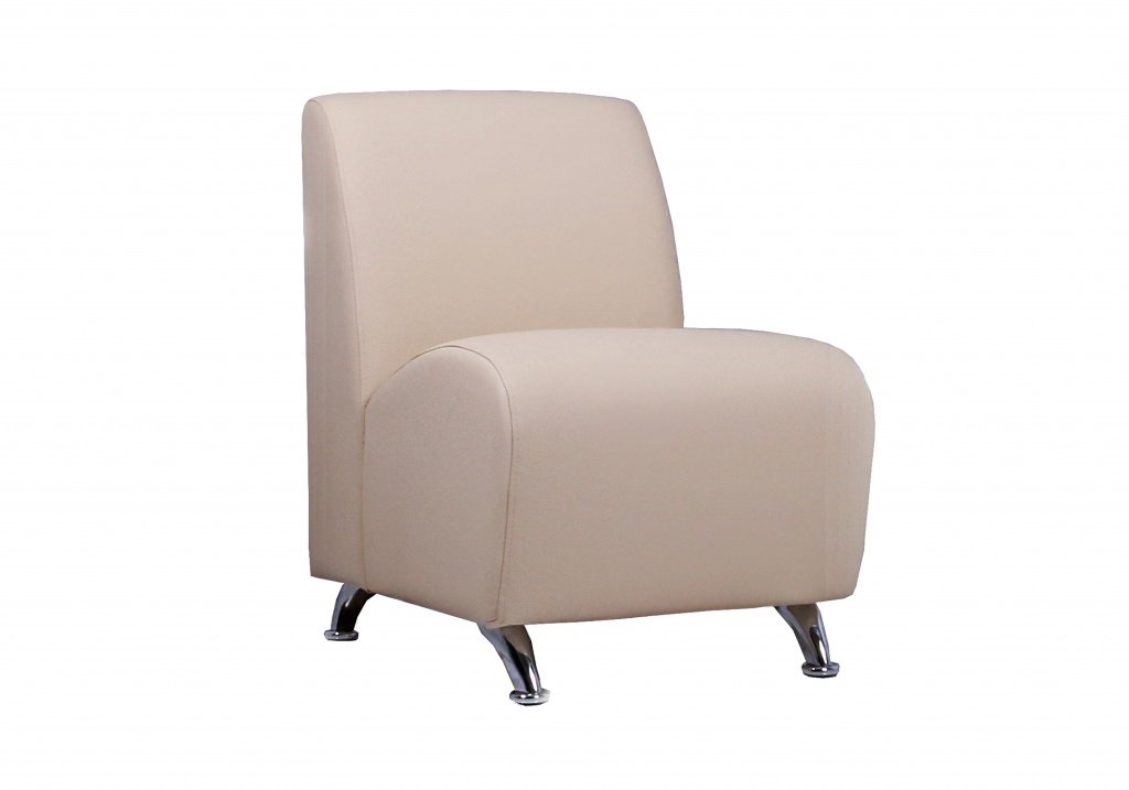 2-местный офисный диван Интер хром - вид 5