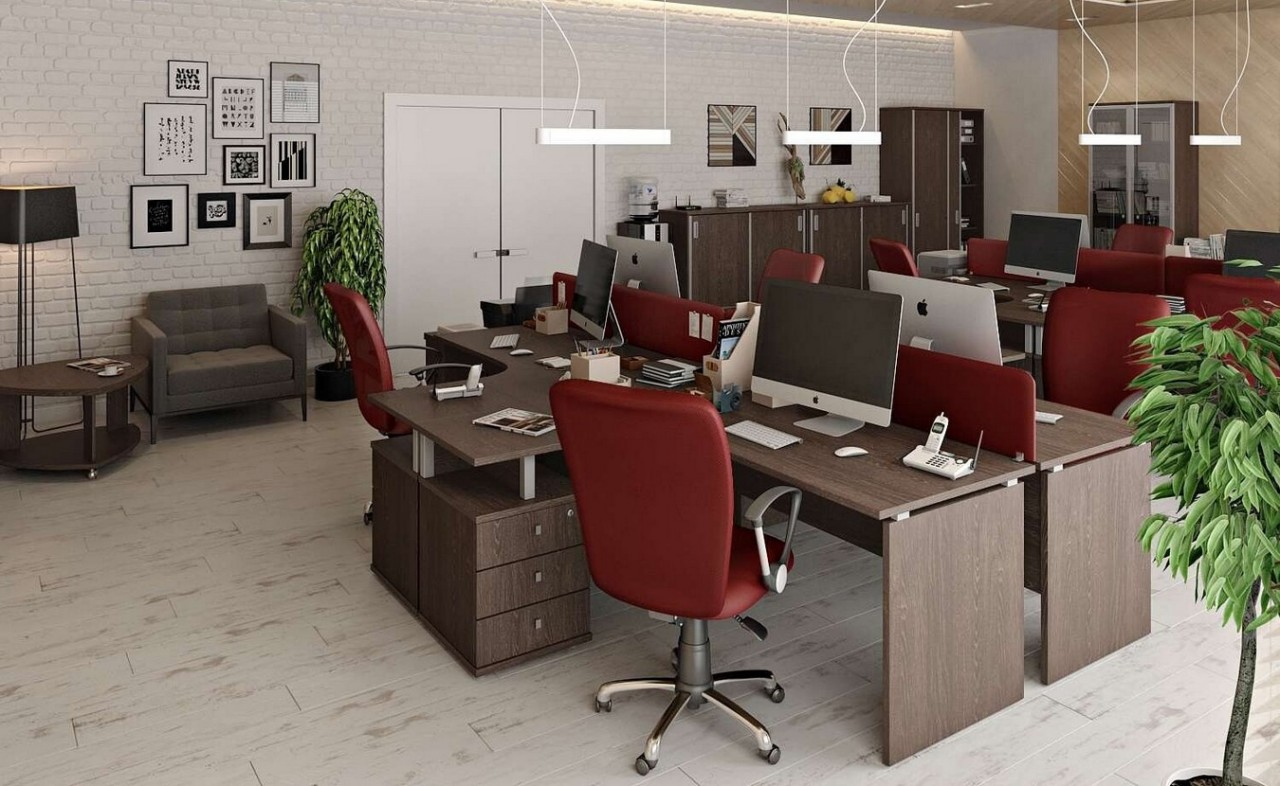 Офисная мебель цвета орех VASANTA - вид 22