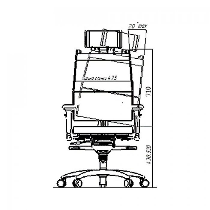Кресло руководителя METTA Y-4D Free 0014402/0017862 - вид 5